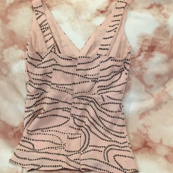 cAbi Blush Grey Print Dress Top Size 4 NWOT zipper - Picture 8 of 14